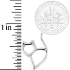 16G One Cool Kitty Cat Closure Ring