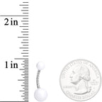 White Glow in the Dark Totally Twisted Belly Ring