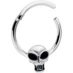 16G 3/8 Halloween Toothy Skull Hinged Segment Ring