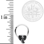 16G 3/8 Elephant Head Hinged Segment Ring