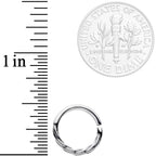 16G 3/8 A Simple Twist Septum Closure Ring