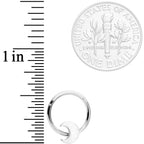 16G 3/8 Crescent Moon Hinged Segment Ring