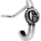 20G 3/16 Celestial Romance Faux Hoop L Shaped Nose Ring
