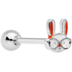 Nerdy Easter Bunny Barbell Tongue Ring