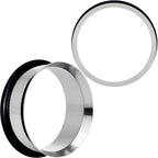 Stainless Steel Single Flare Tunnel Plug Set Available in Sizes  8G to 1