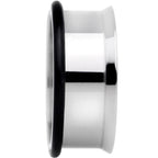 Stainless Steel Single Flare Tunnel Plug Set Available in Sizes  8G to 1