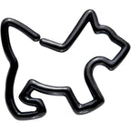 16G 5/16 Black PVD Sweet Scotty Dog Closure Ring
