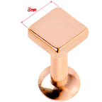 3/16 Gold Tone Rhombus Internally Threaded Daith Cartilage Tragus