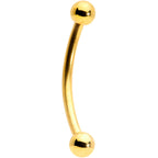 16G 1/2 Gold Tone Curved Barbell