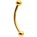 16G 1/2 Gold Tone Curved Barbell