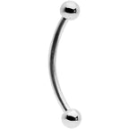 16G 9/16 Stainless Steel Curved Barbell