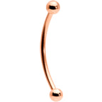 16G 5/8 Rose Gold Tone Curved Barbell