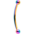 16G 5/8 Rainbow Curved Barbell