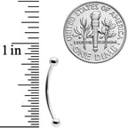 16G 5/8 Stainless Steel Curved Barbell