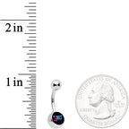 Bisexual Pride Flag Belly Ring