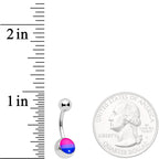 Pink Purple Blue Bisexual Pride Flag Belly Ring