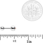16G 1/4 Rainbow Text Gay Pride Cartilage Tragus Earring