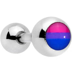 16G 1/4 Pink Purple Blue Bisexual Pride Flag Cartilage Tragus