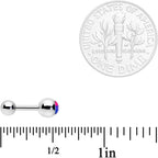 16G 1/4 Pink Purple Blue Bisexual Pride Flag Cartilage Tragus