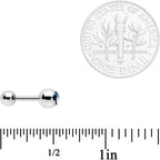 16G 1/4 Black Grey Purple Asexual Pride Flag Cartilage Tragus