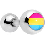 16G 1/4 Red Yellow Blue Pansexual Pride Flag Cartilage Tragus