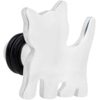 Steel Cat Lover Kitty Cat Single Flare Plug Set 14G to 0G