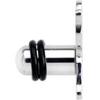 Steel Cat Lover Kitty Cat Single Flare Plug Set 14G to 0G