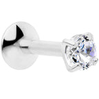16G 1/4 3mm CZ G23 Titanium Internally Threaded Labret
