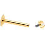 16G 5/16 2mm Syn Opal Gold G23 Titanium Internal Thread Labret