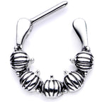 16G 5/16 Pumpkin Patch Halloween Septum Clicker