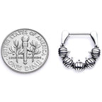16G 5/16 Pumpkin Patch Halloween Septum Clicker