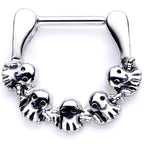 16G 5/16 Gathering of Ghosts Halloween Septum Clicker