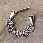 16G 5/16 Gathering of Ghosts Halloween Septum Clicker