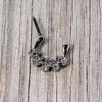 16G 5/16 Black Scary Skeletons Halloween Septum Clicker