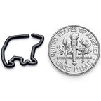 16G 5/16 Black Polar Bear Closure Ring
