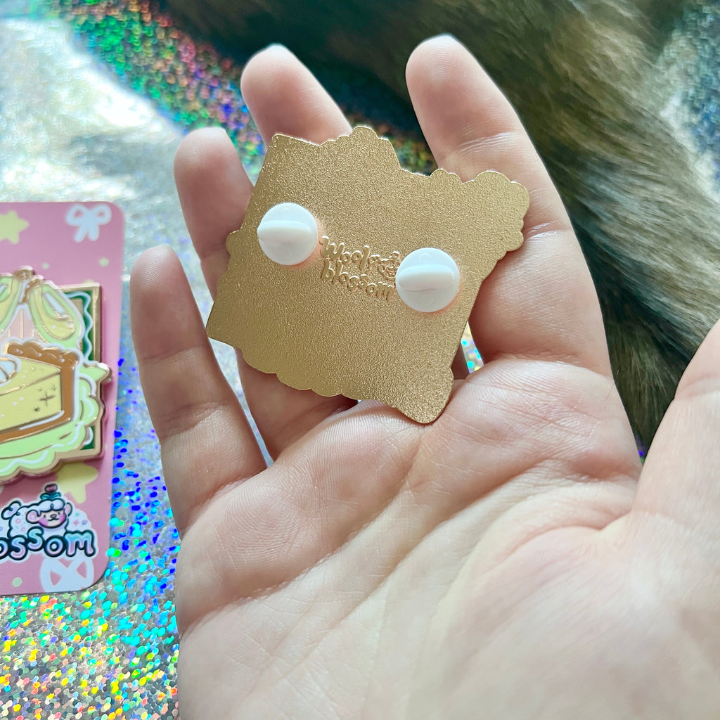 Angel Kitty Cheesecake Celebration ~ Enamel Pin