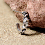 20G 3/8 Clear Gem Steel Twist Faux Hoop Nose Bone