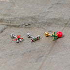 16G 1/4 Merry Christmas Cartilage Tragus Set of 3