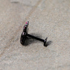 16G 5/16 Black Cat Skull Halloween Labret Monore Tragus
