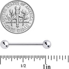 14G 3/4 Stainless Steel Extra Long Barbell Tongue Ring