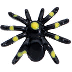 16G 5/16 Black Yellow Spooky Spider Halloween Labret Monroe Tragus