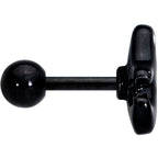 16G 1/4 Black Howling Ghost Halloween Cartilage Tragus Earring