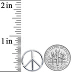 16G 1/4 Retro Peace Sign Closure Ring