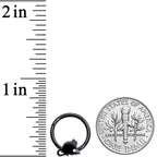 16G 3/8 Black Mouse Septum Clicker