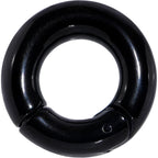 2G 1/2 Black PVD Steel Hinged Segment Ring