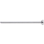 18G 3/4 Clear CZ Gem Grade 23 Titanium Fishtail Nose Ring 3mm