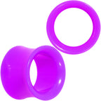 Purple Acrylic UV Saddle Tunnel Plug Set 12mm to 26mm