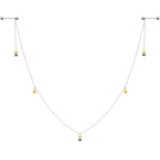 14G 9/16 Yellow Flower Bee Dangle Nipple Chain