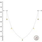 14G 9/16 Yellow Flower Bee Dangle Nipple Chain