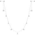14G 9/16 Clear Gem Butterfly Dangle Nipple Chain